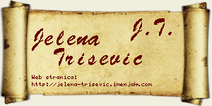 Jelena Trišević vizit kartica